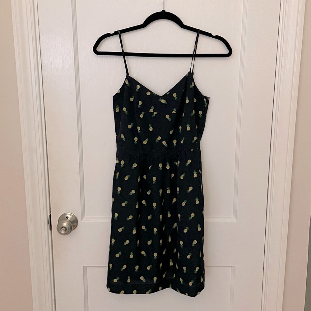 JCrew Pineapple Mini Dress